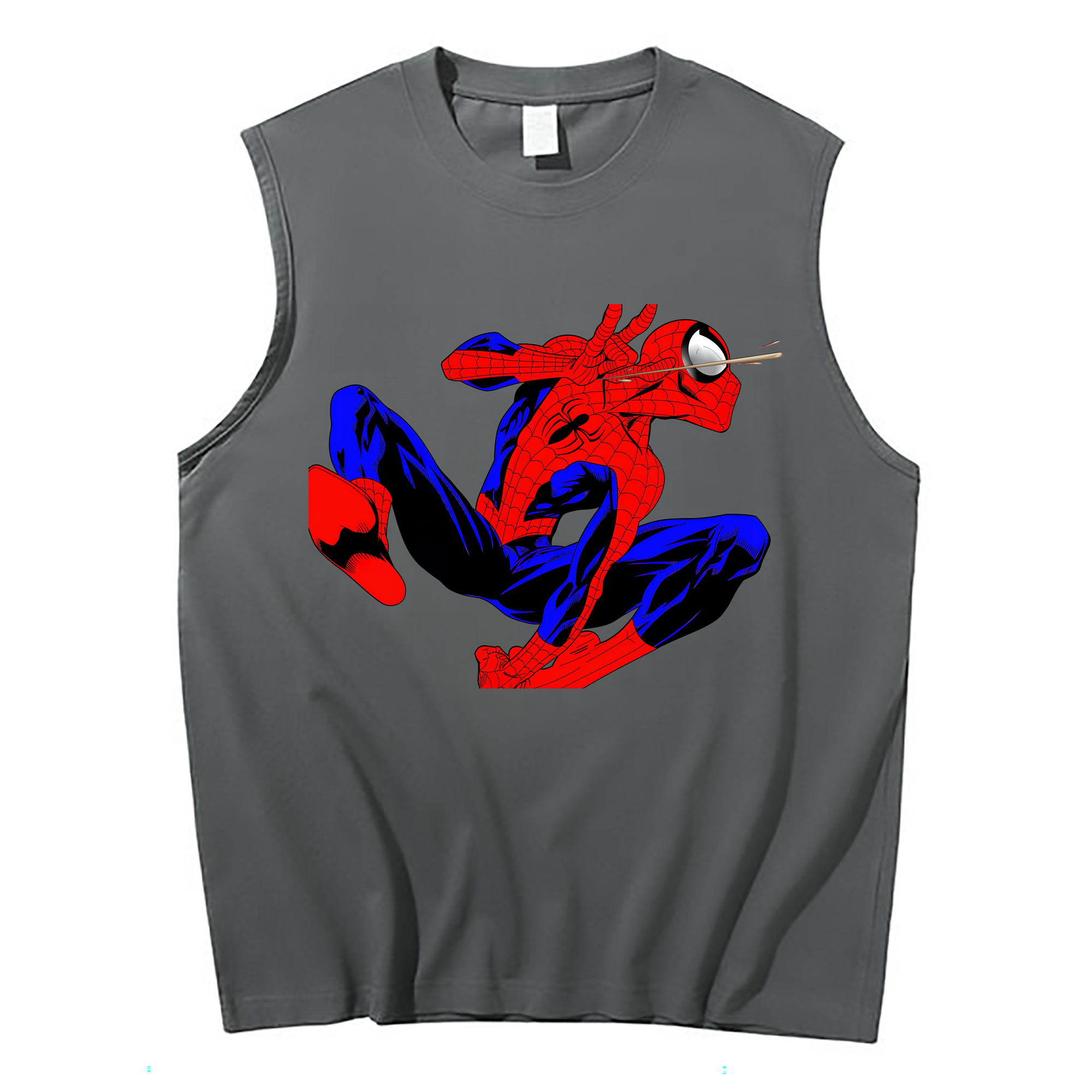 （画像用） Spider Man スパイダーマン コットン100％タンクトップ（フロントプリント）